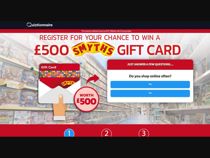 UK - Quiztionnaire - Smiths Giftcard - (CPL)