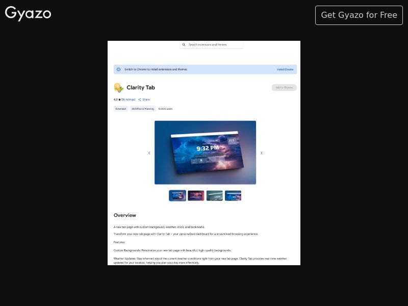 Clarity Tab WW DESKTOP