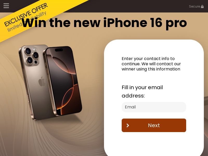YOUSWEEPS - Win the New Iphone 16 pro - SOI (CA)