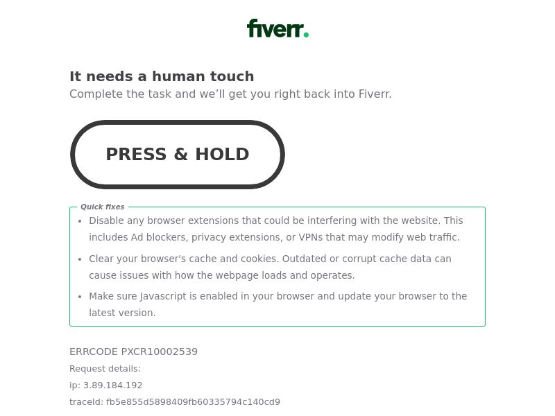 Freelancers for Every Task - Check Fiverr Marketplace - 12-Month Rev-Share! - All Countries