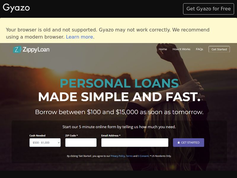 Zippy Loans - US - (Proof Needed)