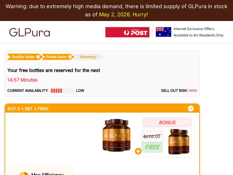 ! NEW OFFER - GLPura - Diet [AU] (Banner,Native,Social,Search,SEO,Brand Bidding) - CPA