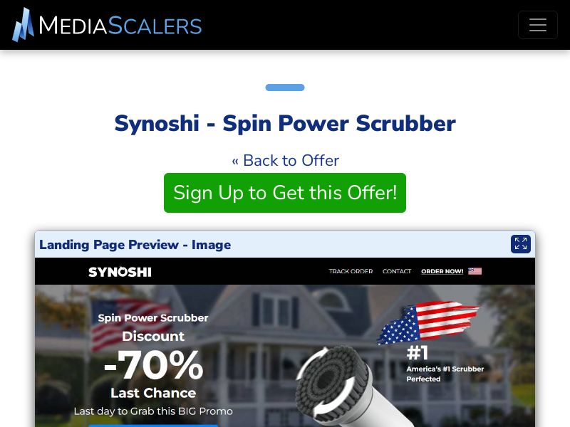 Synoshi - Spin Power Scrubber {+Advertorial, DTC, Multi-Lang} (Event Tracking) [US, DE, CA, AU, UK, FR, NZ, +43 More]