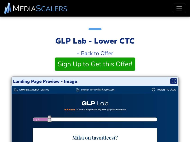 GLP Lab - Lower CTC (Event Tracking) [FI]