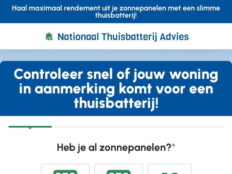 Home Improvement - Nationaal thuisbatterij advies - CPL | NL