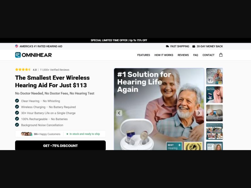 [WEB+MOB] Hearing aids - Omnihear - CTC $112.99 /US CPS
