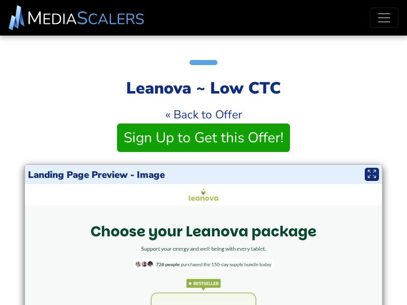 Leanova ~ Low CTC {+DTC, Quiz} [IE]