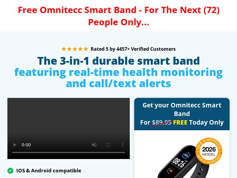Omnitecc Smart Band - D2C - Trial | US
