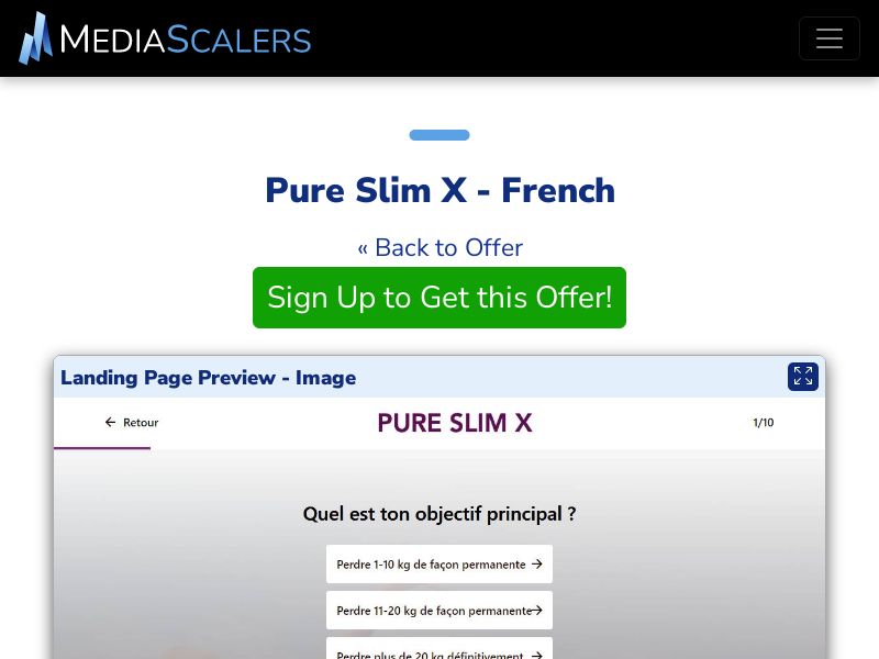 Pure Slim X - French (Event Tracking) [FR, BE]