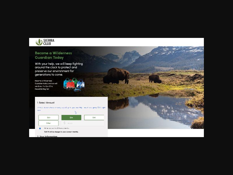 Sierra Club - Charity Donation - CPA (US)