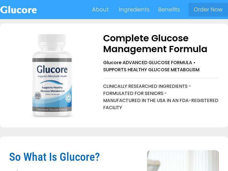 Glucore SS - US/CA/UK/AU (No Brand Bidding)