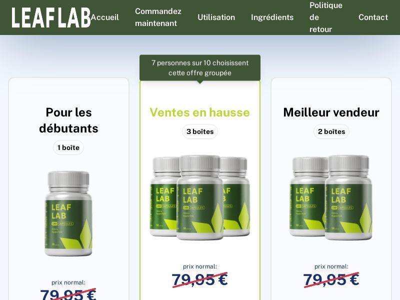 Leaf Lab | FR & BE (French) | D2C