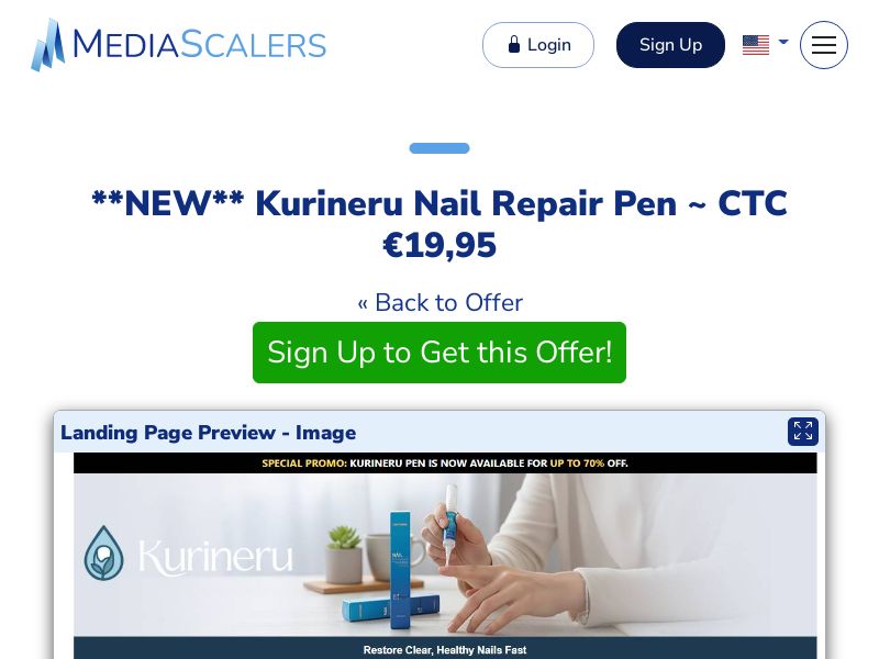 Kurineru Nail Repair Pen ~ CTC €19,95 {+DTC, Alt-Landers} (Event Tracking) [IE]