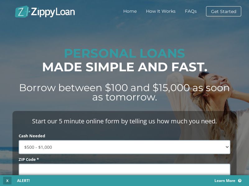 Zippy Loan - Loans up to $15k - RevShare (US)