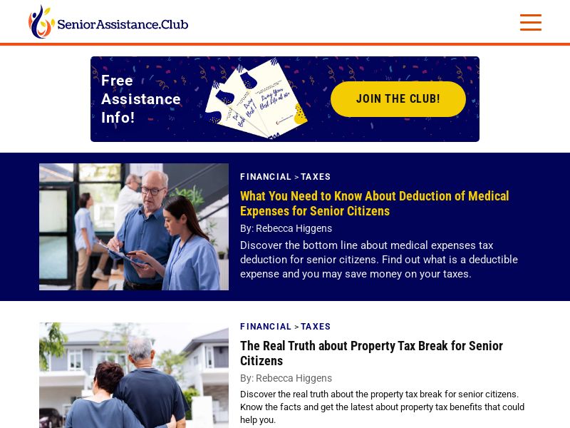 Senior Assistance Club 50+ - US