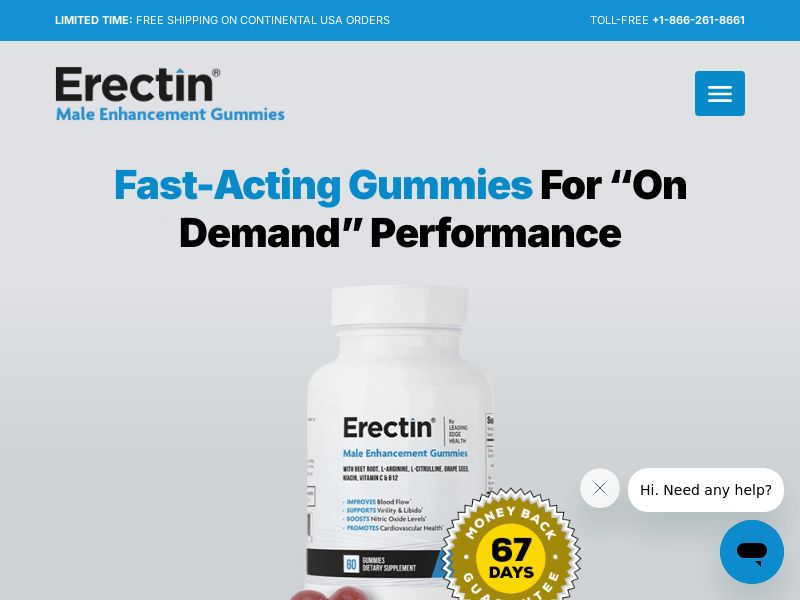 Erectin Gummies - CPA | US,UK,CA,DE,AU