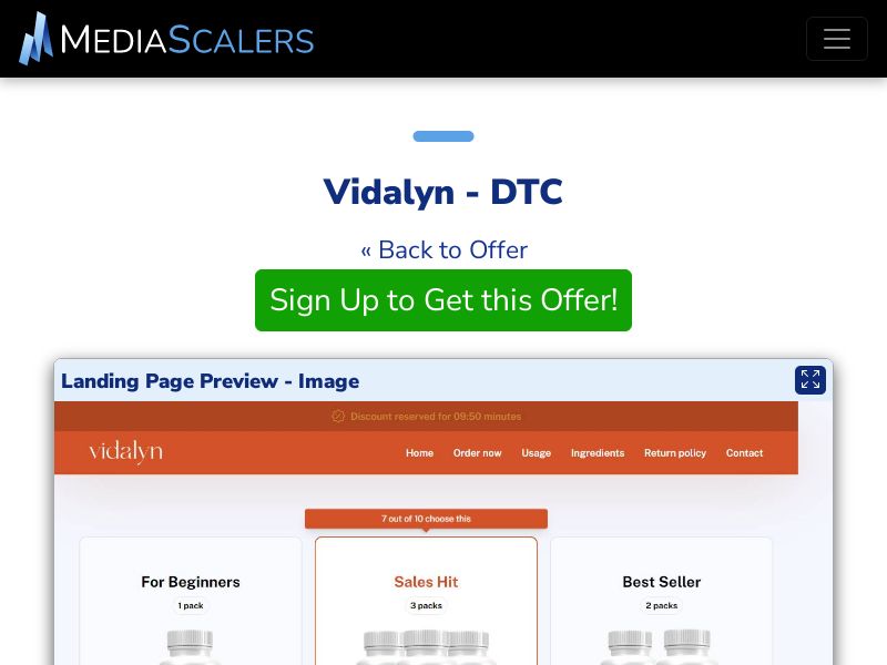 Vidalyn - DTC (Event Tracking) [IE]