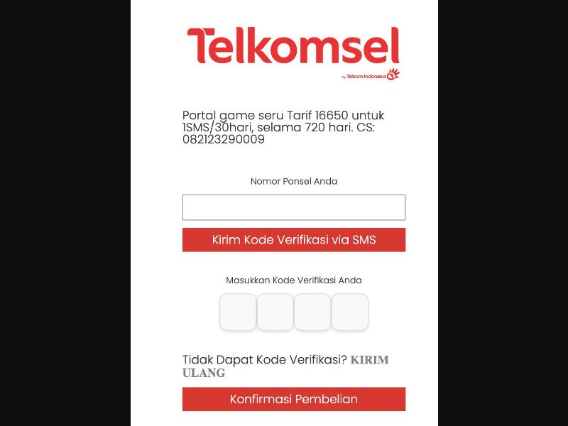 36364 - ID - [MOB] - Games Portal (non-billable) - Telkomsel - 1 Click