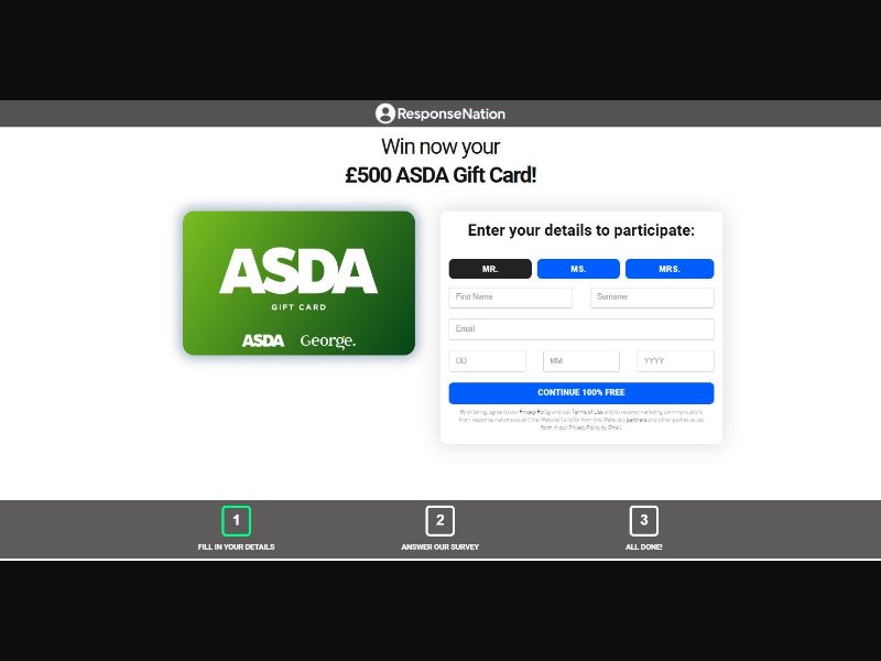 £500 ASDA Gift Card - GB