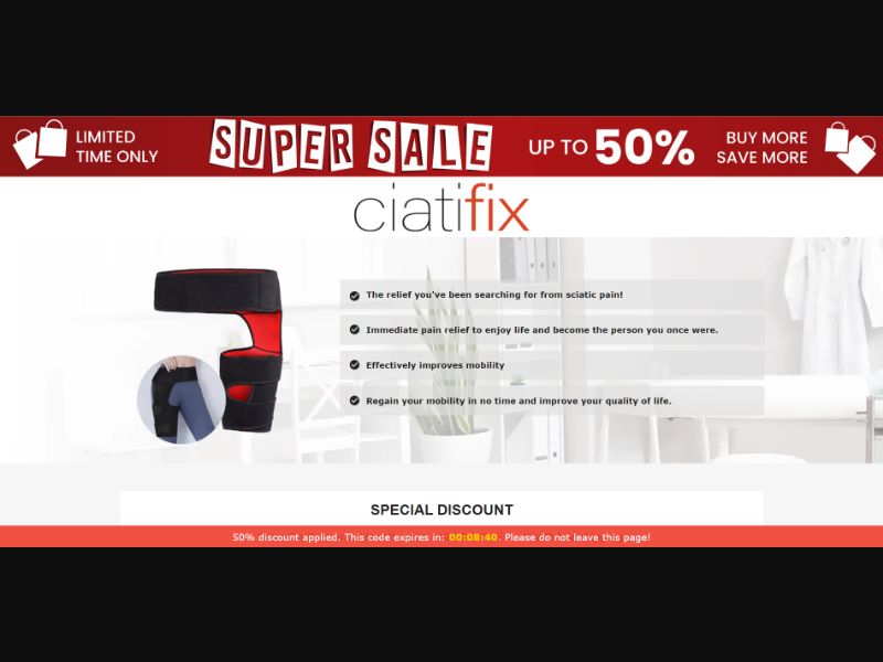 [WEB+MOB] Qinux Ciatifix – Relieves Sciatica Pain Device /International (112 GEOs) CPS *FB/TT/Google/Taboola Pixel* [Approval Required]