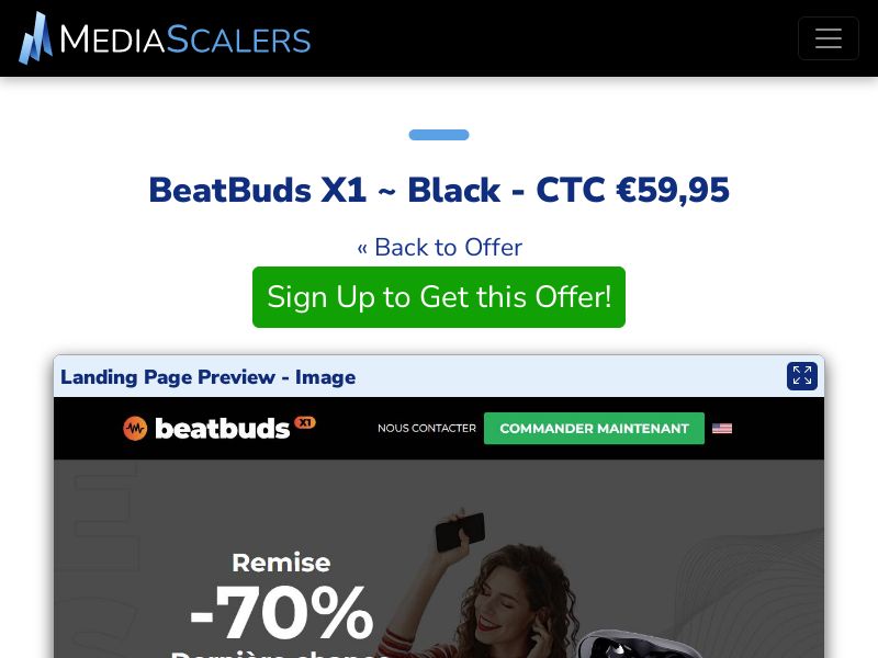 BeatBuds X1 ~ Black - CTC €59,95 {+DTC, Alt-Landers} (Event Tracking) [FR]