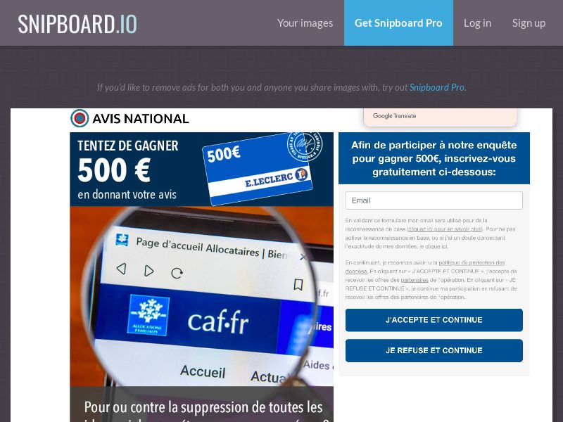 Avis National - Aides Sociales FR - SOI *PREFILL*