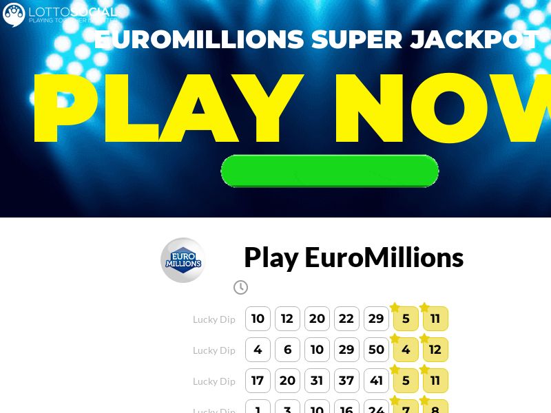 Euromillions £1 For 10 Lines (Chances) to Win! | UK