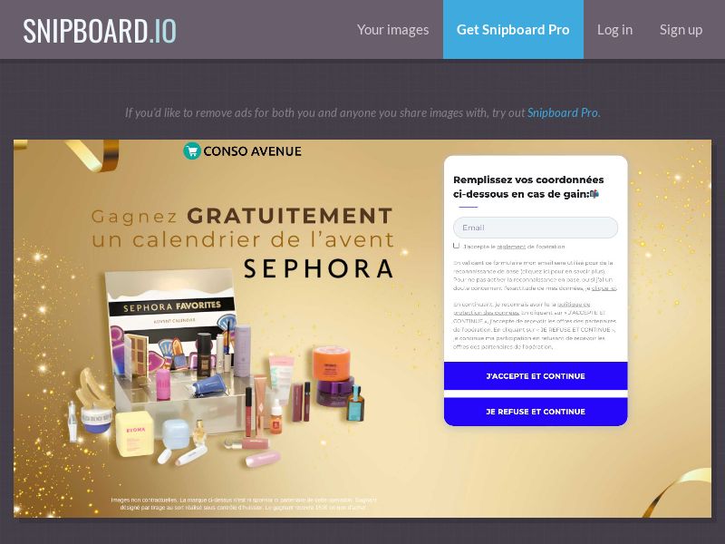 Conso Avenue - Sephora Beauty Advent Calendar FR - SOI *PREFILL*