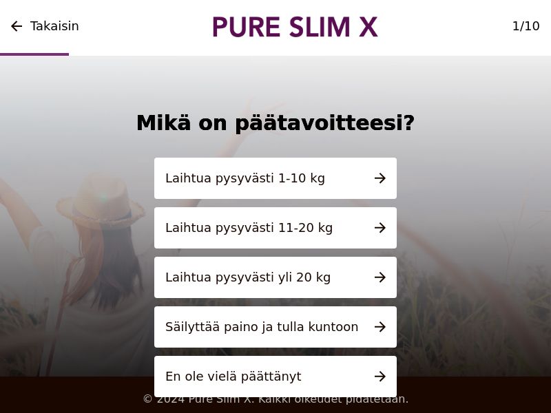 ! NEW OFFER - Pure Slim X - DTC [FI] (Social,Banner,Native,Push,SEO,Search,Brand Bidding) - CPA