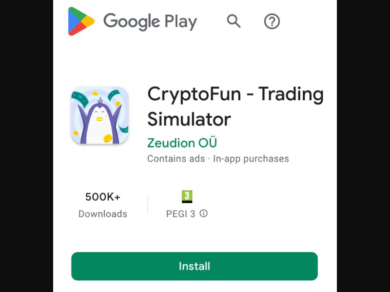 [MOB] Cryptofun - Trading Simulator (With Prelander) /International (122 GEOs) CPI [Android]