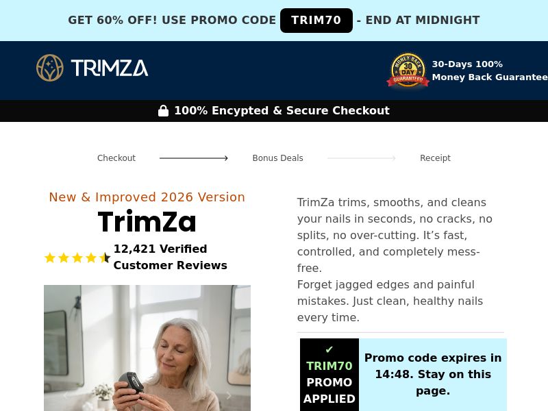 TrimZa Electric Nail Clipper SS - AU