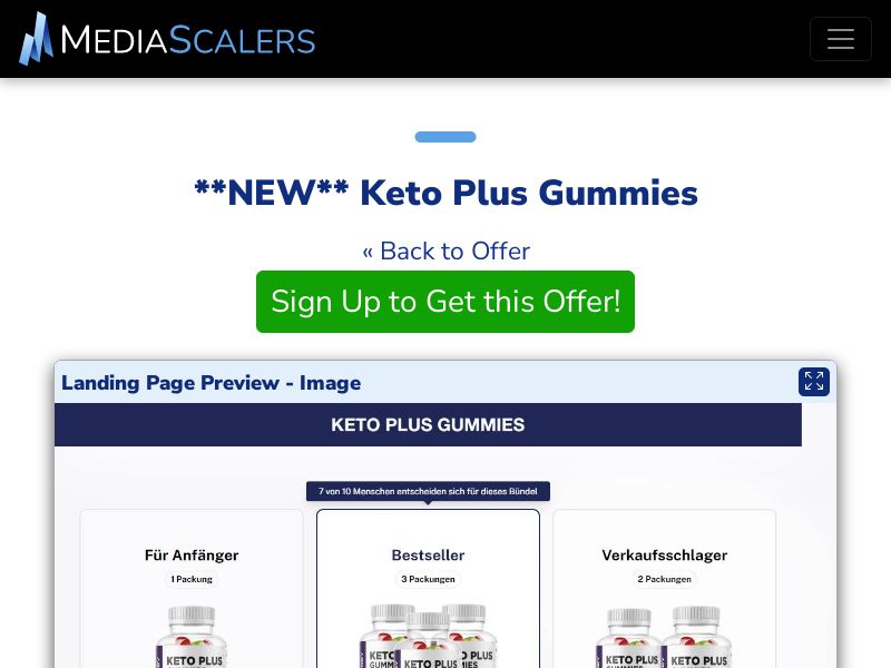 Keto Plus Gummies {+DTC, Quiz} (Event Tracking) [DE, AT, CH]