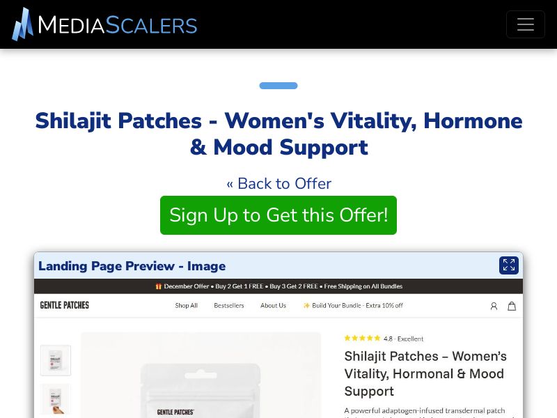 Shilajit Patches - Women's Vitality, Hormone & Mood Support [US, DE, CA, AU, UK]