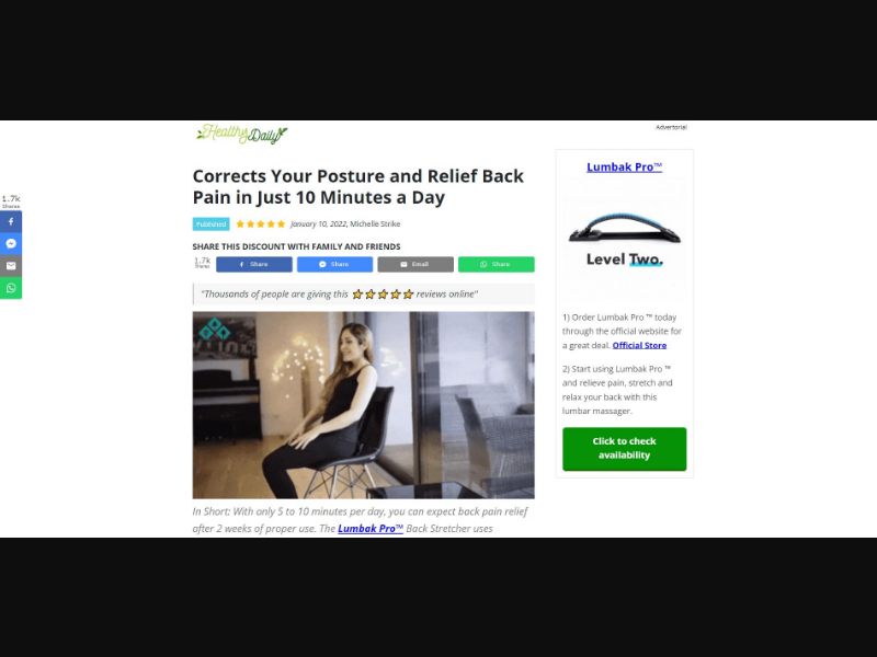 [WEB+MOB] Lumbak Pro /ES/PT COD *FB/TikTok/Google/Taboola Pixel*