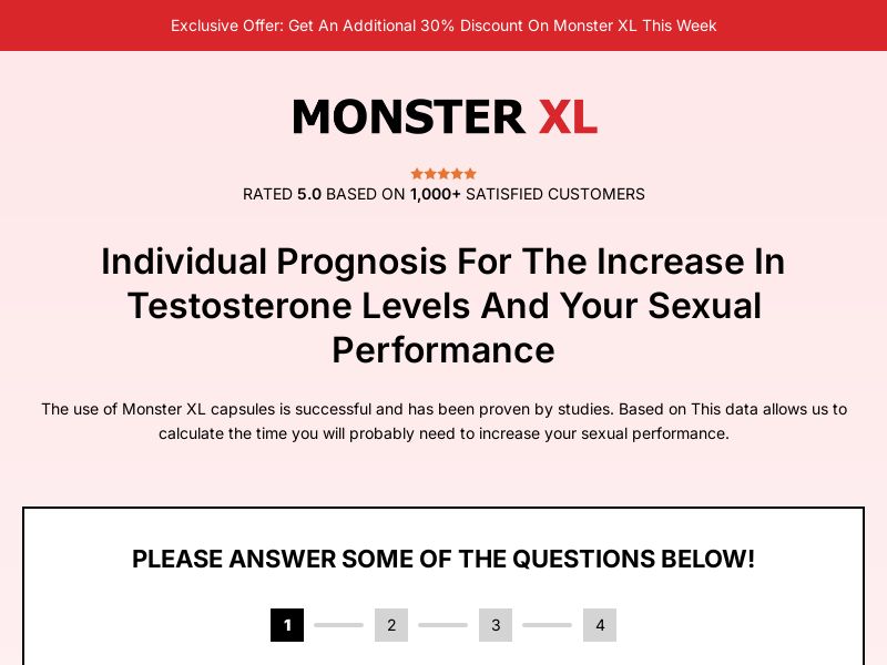 Monster XL - Including Checkout Event Tracking - (Nutra / Male) - [UK]