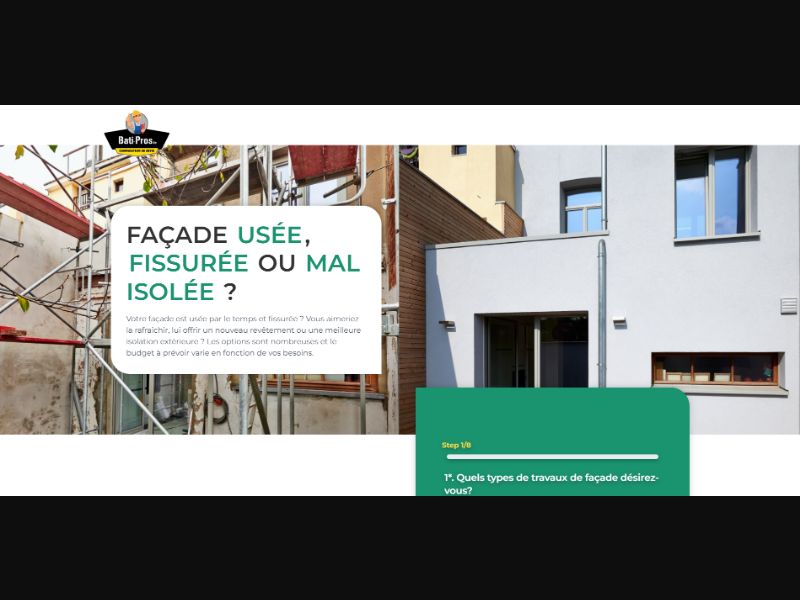 [WEB+MOB] Bati-Pros – Who will renovate your worn, cracked or poorly insulated facade? /BE(FR) SOI [Approval Required]