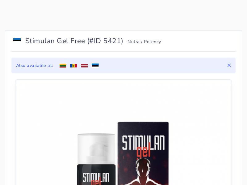 Stimulan Gel Free