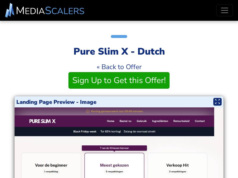 Pure Slim X - Dutch (Event Tracking) [BE]