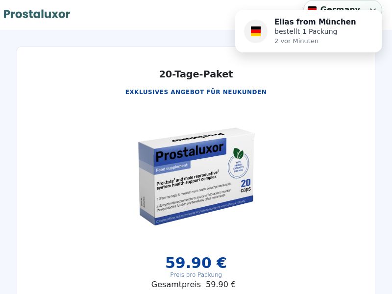Prostatite Prostaluxor V2 - DTC [Multi-GEO] (Social,Banner,Native,Push,SEO,Search) - CPA {No BrandBidding}