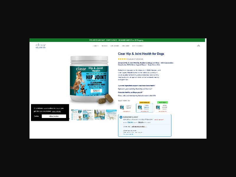 ClearWellness360 - Hip & Joint Support for Dogs - RevShare (WW)