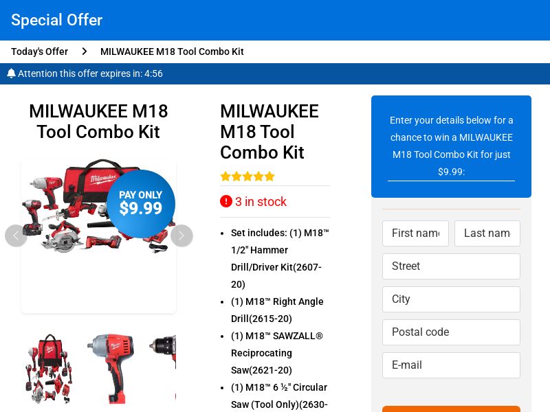 US - Sweeplabs - Milwaukee M18 Tools