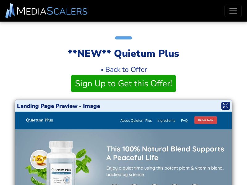 Quietum Plus {+VSL, TSL, DTC} [US, CA, AU, UK, NZ, IE]