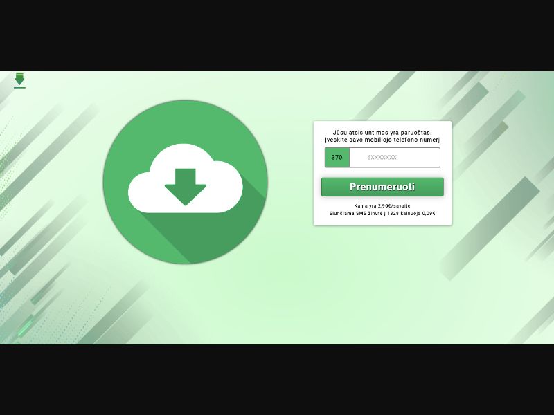 [WEB+MOB] Download Green Cloud /LT [Bite & Tele2 & Telia] - MO