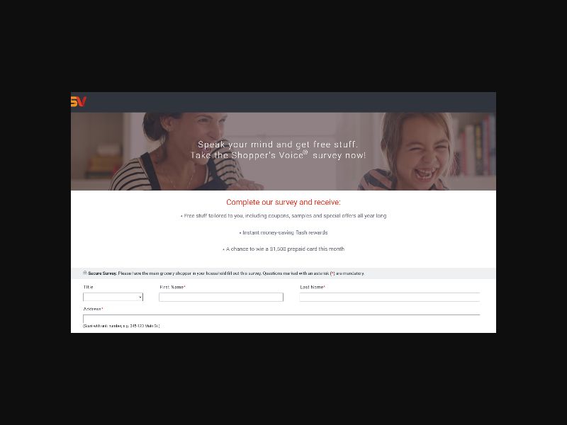 Shopper's Voice - Consumer Surveys - CPL (CA)