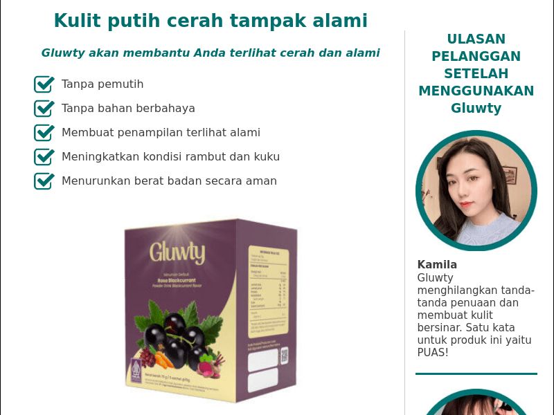 Gluwty Collagen Drink ID - REJUVENATING DRINK HOLD