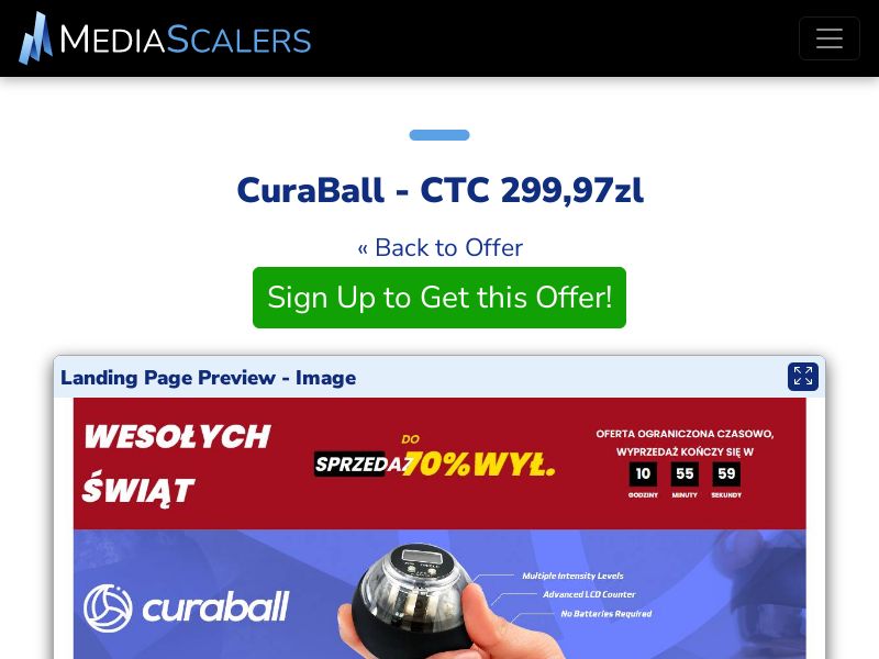 CuraBall - CTC 299,97zl (Event Tracking) [PL]