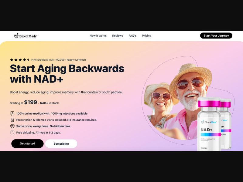 [WEB+MOB] DirectMeds - NAD+ ($200 OFF Promo) /US CPS