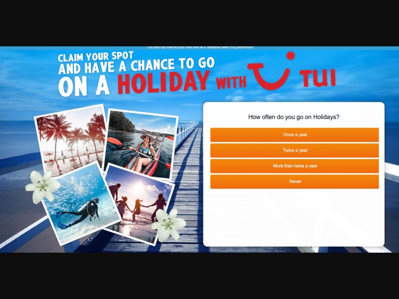 UK - Quiztionnaire - Tui Win A Trip - (CPL)