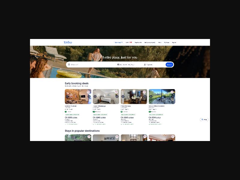 VRBO - Vacation Rental - RevShare (US,CA,UK,BR)