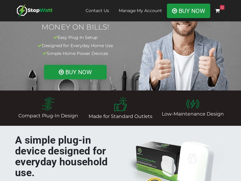 ! NEW OFFER - Stopwatt Electricity-Saving Box [DE,AT,CH] (Social,Banner,Native,Push,SEO,Search,Brand Bidding)-CPA